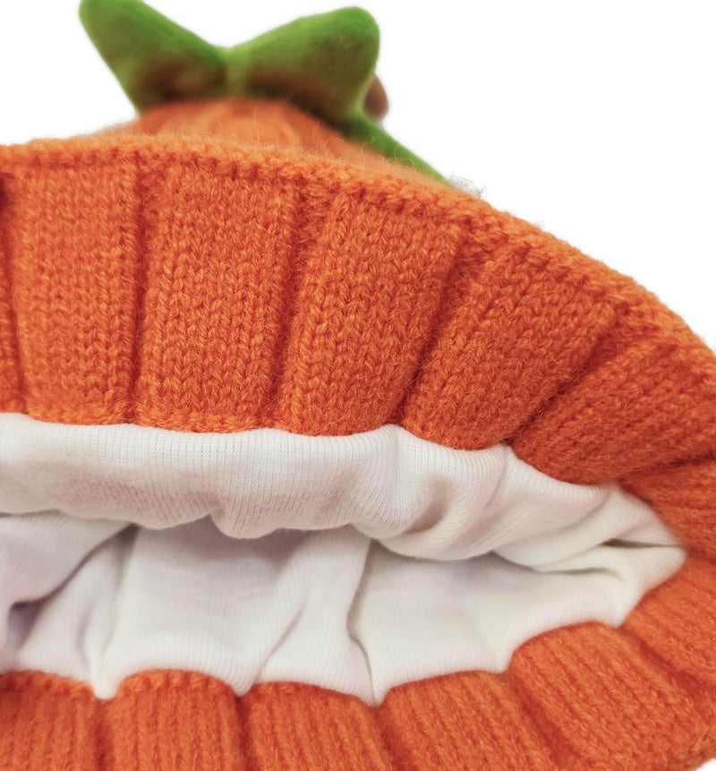 Molodo Winter Thick Knitted Beanie Hat for Infant Kids Toddler Boys Girls Soft Warm Cute Christmas Pumpkin Cap - Image 4